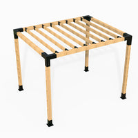 Modaprax 90 X 90mm Free Standing Pergola Hardware Only Kit - With Top Rafters