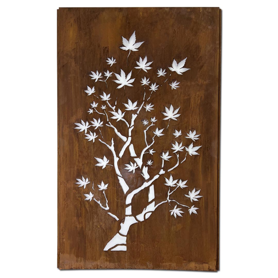 *new* Corten Steel Rust Screens Japanese Maple