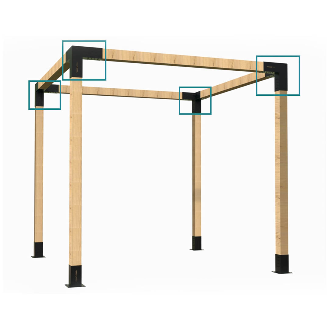 Modaprax 90 X 90mm Three Arm Brackets