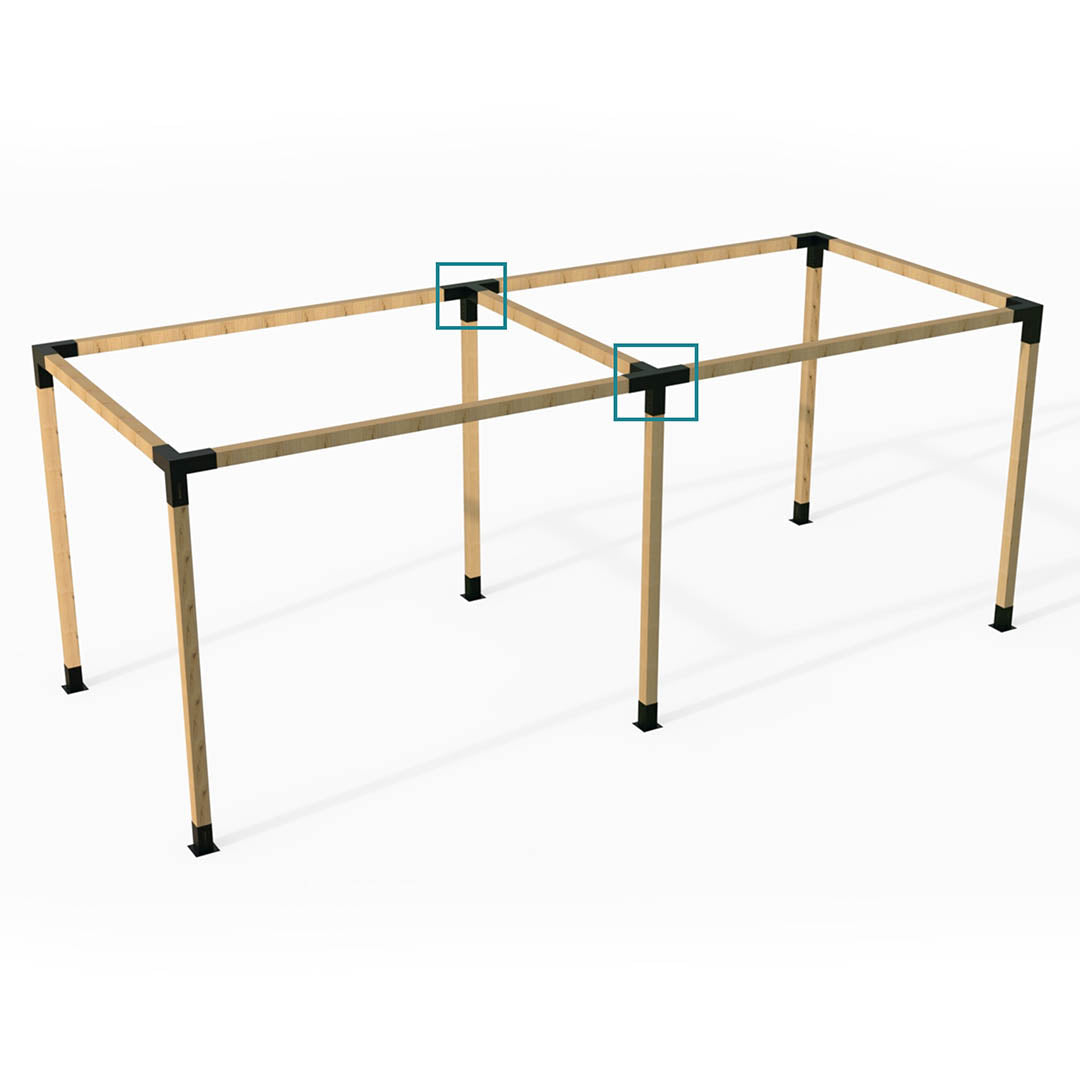 Modaprax 90 X 90mm Four Arm Bracket