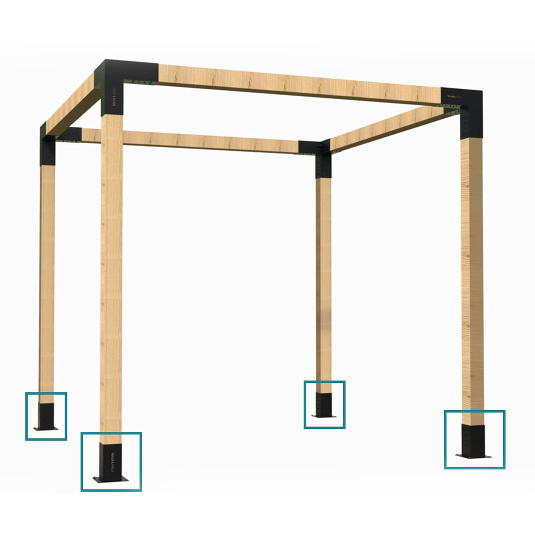Modaprax 90 X 90mm Base Brackets