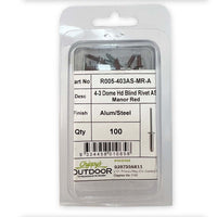 Pop Rivets 1/8 Diameter 3.2mm 100pcs