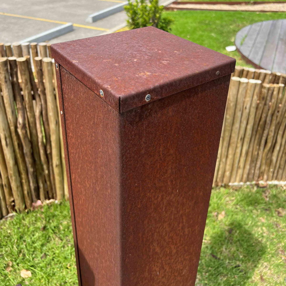 Corten Steel Post Caps