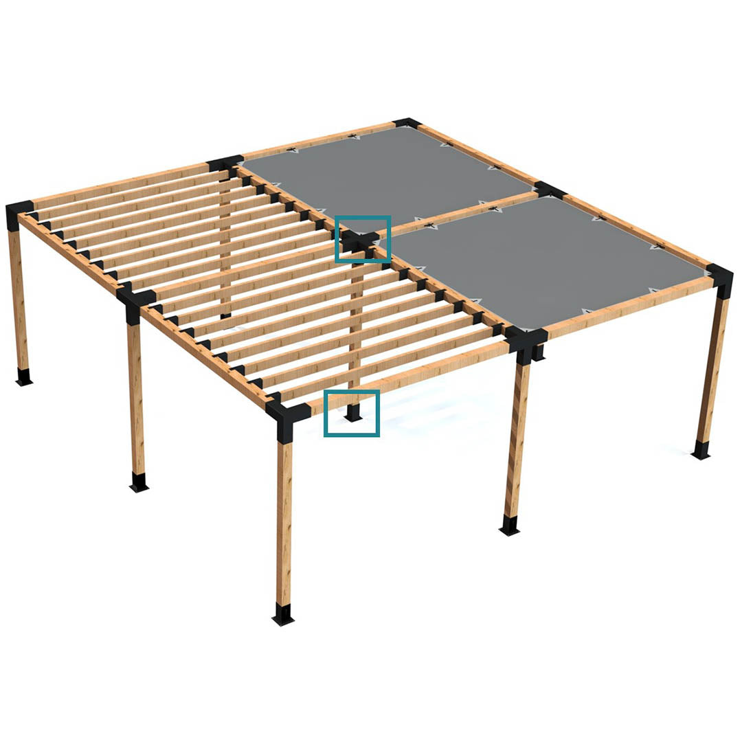 Modaprax 90 X 90mm Five Arm Bracket