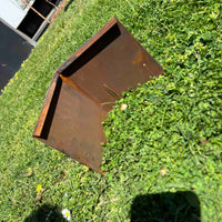 Safe Edge Corten Steel External Corner With Safety Fold