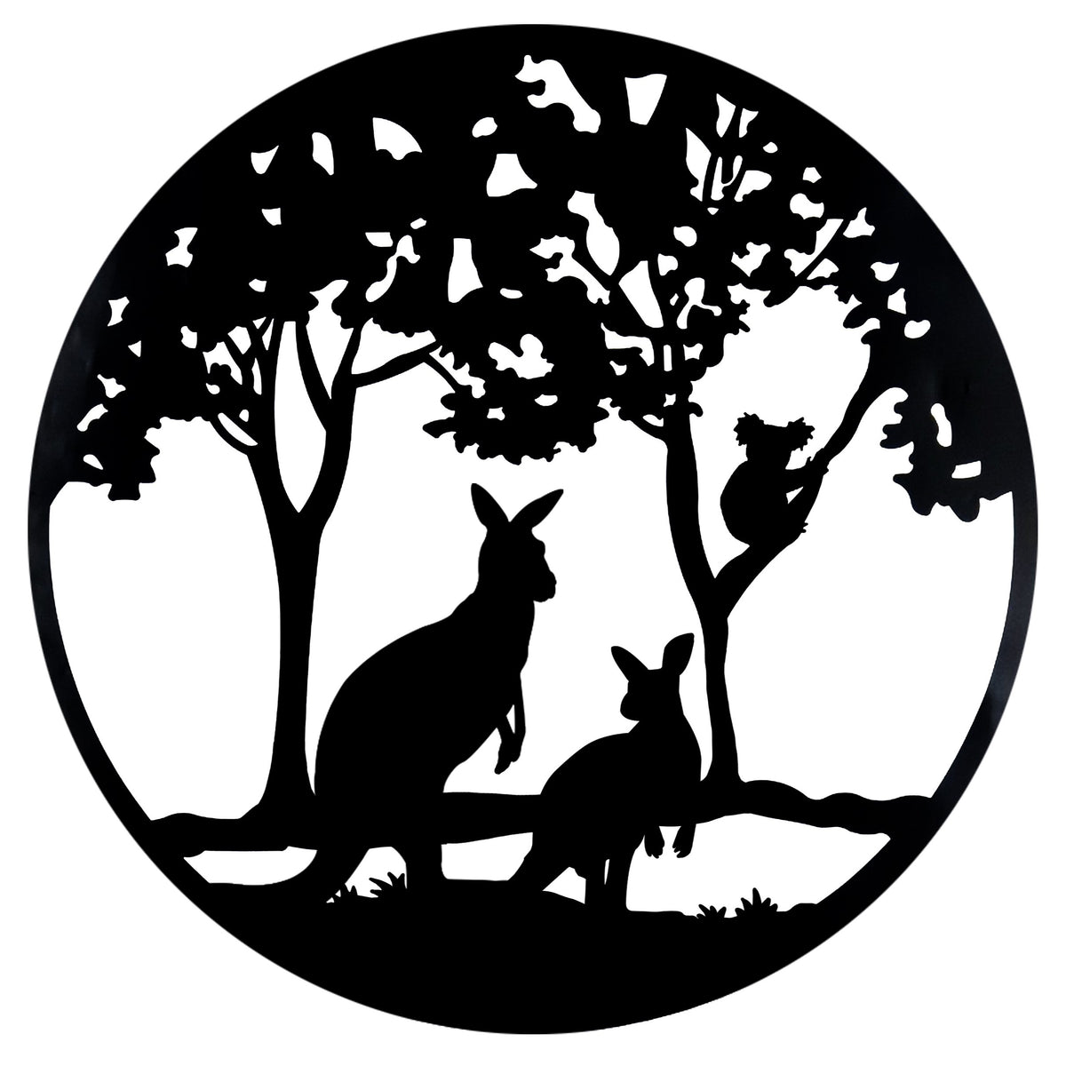 Steel Wall Art Great Divide Gloss Black