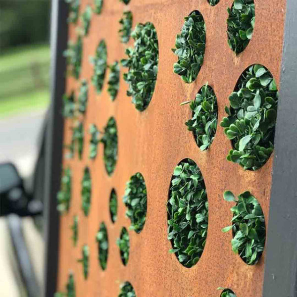 Rust Metal Privacy Screen Submarine
