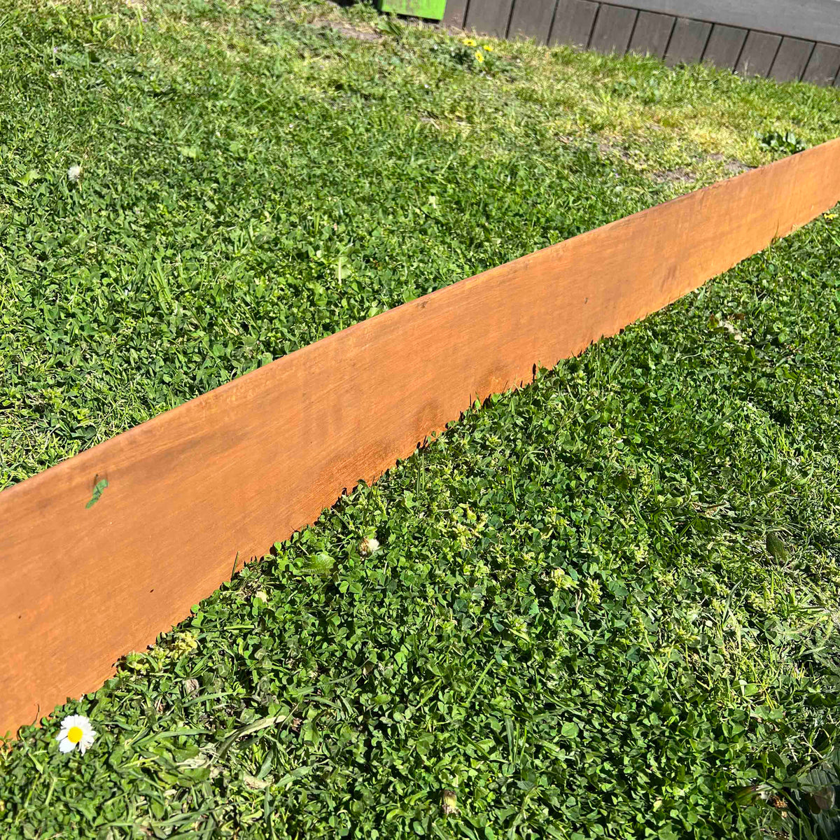 Safe Edge Corten Steel Garden Edging With Safety Fold