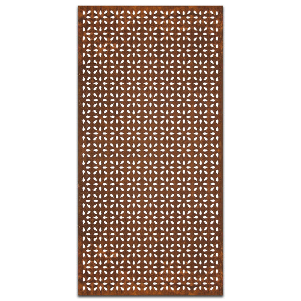 Rust Metal Screen: Frangipani