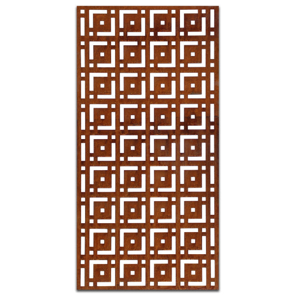 Rust Metal Screen Maze