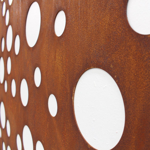 Rust Metal Privacy Screen: Submarine