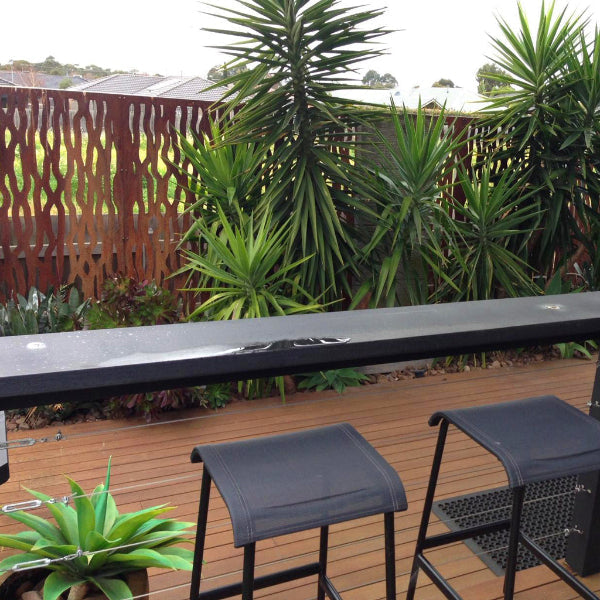 Rust Metal Privacy Screen Vine