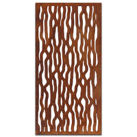 Rust Metal Privacy Screen Vine