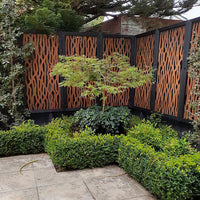 Rust Metal Privacy Screen Vine