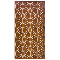 Rust Metal Budget Screen Daisy