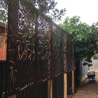 Rust Metal Budget Screen Jungle