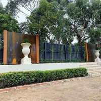 Corten Steel Rust Screens Plain Panel