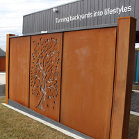 Corten Steel Post Facade