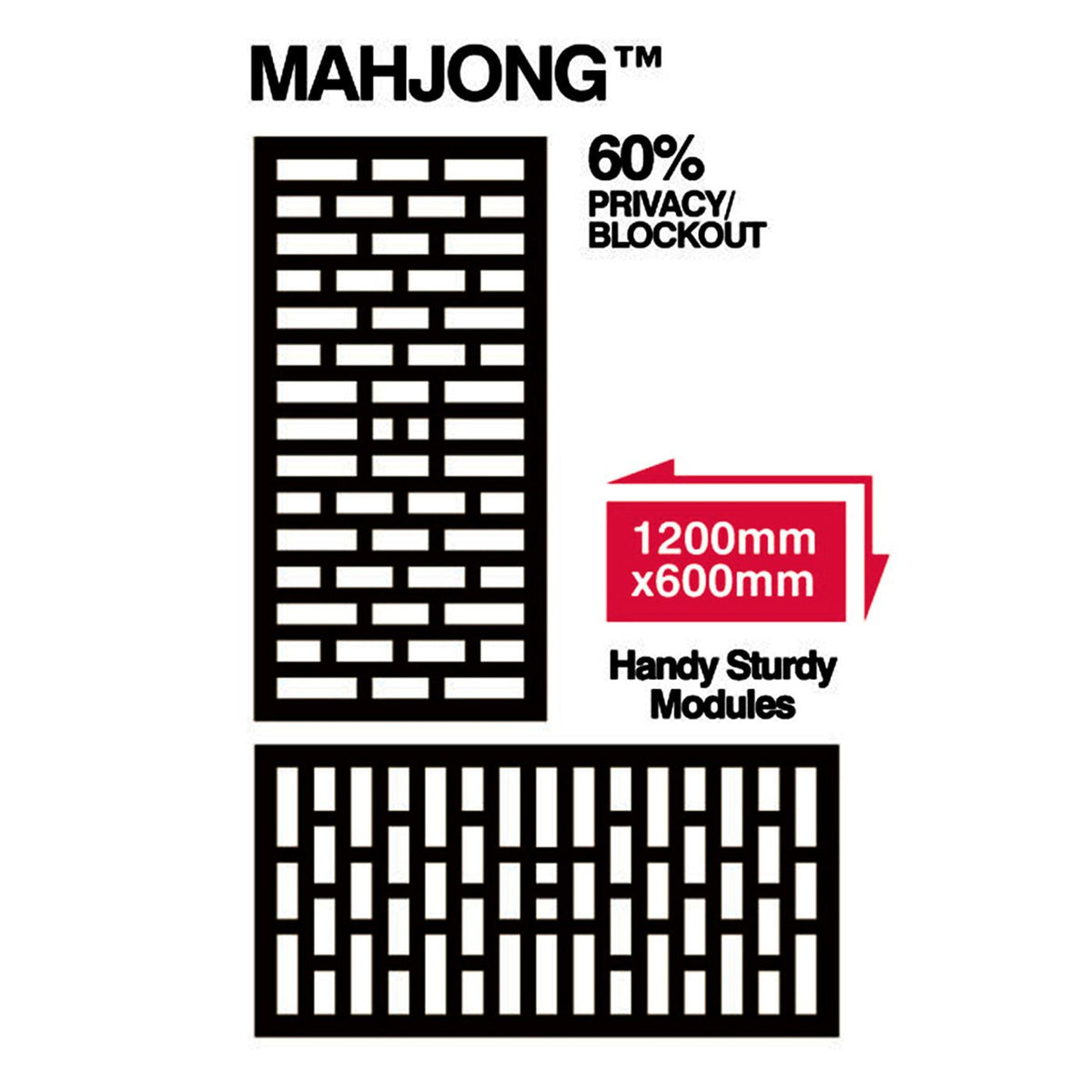 Outdeco Screen Mahjong *special Order*