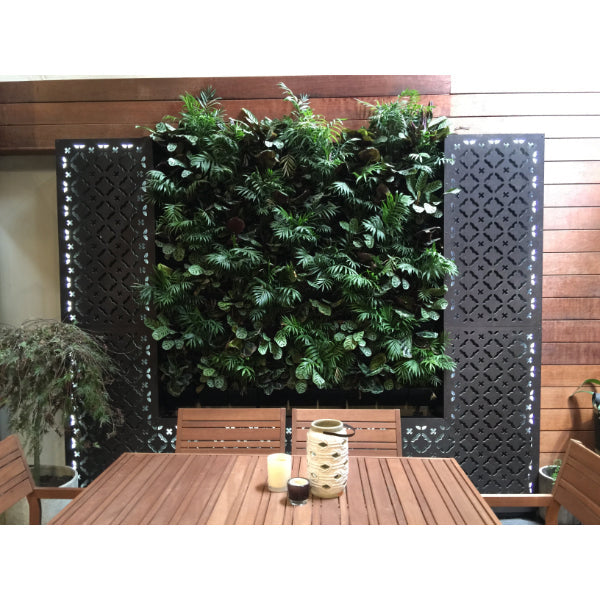 Outdeco Screen Lantern Natural Brown