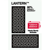 Outdeco Screen Lantern Natural Brown