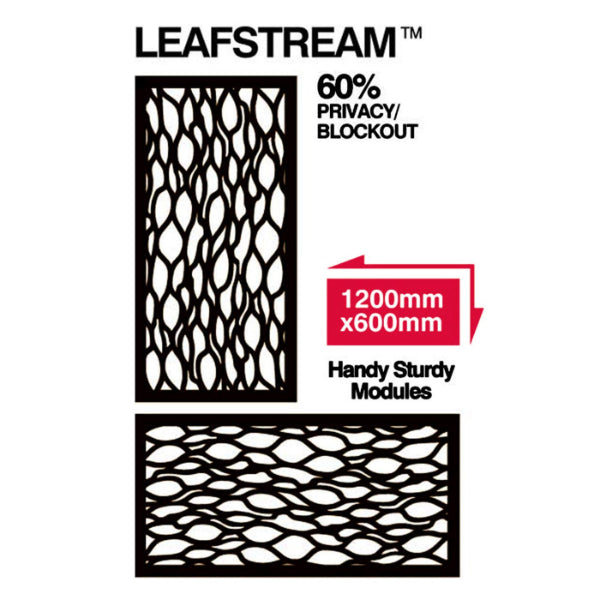 Outdeco Screen Leafstream Natural Brown