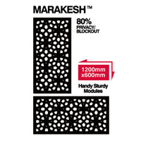 Outdeco Screen: Marakesh Black