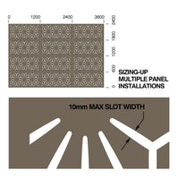 Outdeco Screen Star Anais Natural Brown