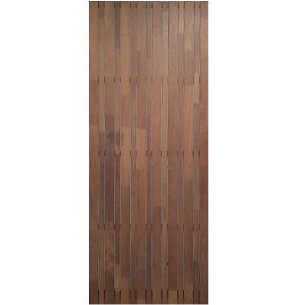 *new* Lotus Premium Designer Hardwood Screens Double Corral - Vertical Slat Merbau F/j