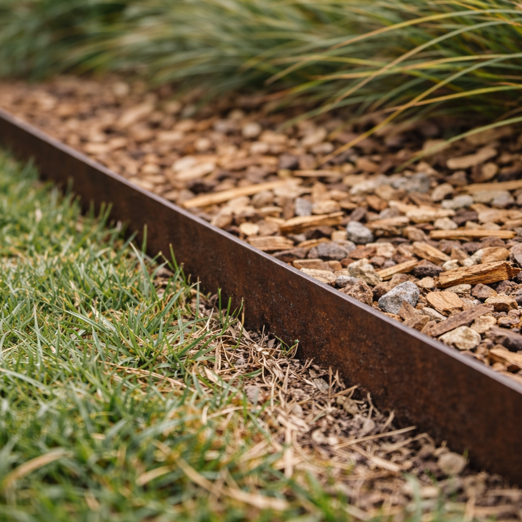 3mm Corten Steel Garden Edging - Heavy Duty