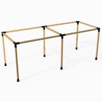 Modaprax: 90 x 90mm Free Standing Extended Pergola Kit (With/Without Timber)