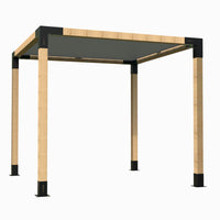 Modaprax: 90 x 90mm Free Standing Pergola Kit with Screening Brackets (With / Without Timber)