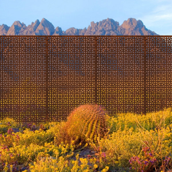 Rust Metal Screen Frangipani