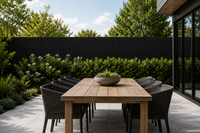Allure - Pre-Stained Black - F/J Mixed Australian Hardwood Timber Screens