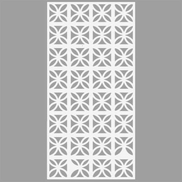 Budget Painted White Steel Screen Palm Springs – Chippy's Outdoor