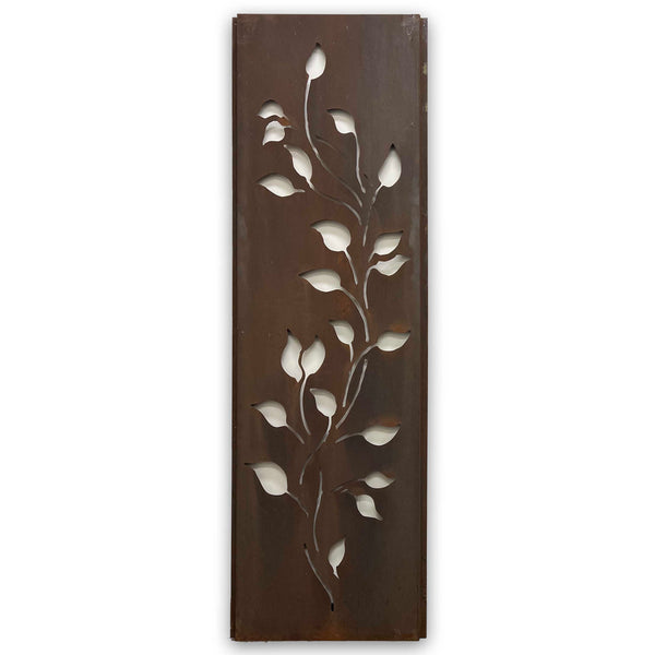 Corten Steel Rust Screen: Climbing Ficus