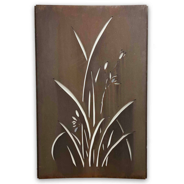 Corten Steel Rust Screens: River Reed