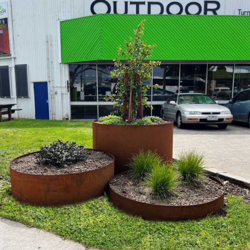 Corten Steel Rust Garden Ring