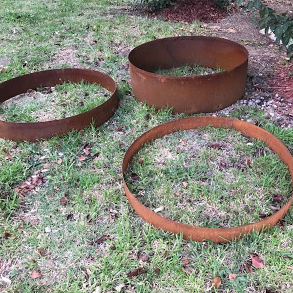Corten Steel Rust Garden Ring