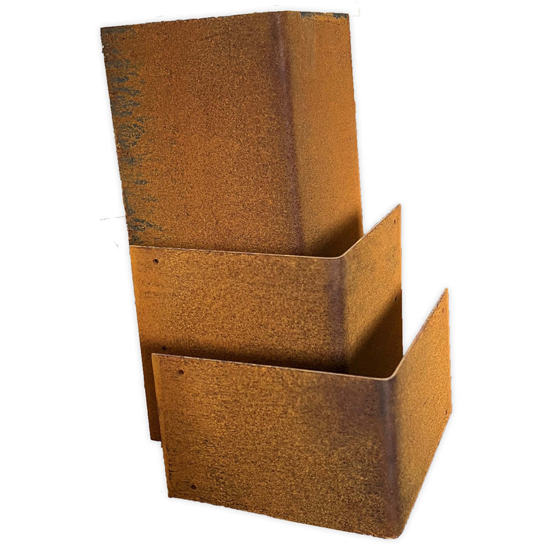 Dfferent sizes of the flat edge corten steel corner 