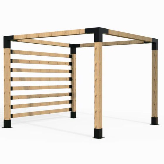 Modaprax 90 X 90mm Free Standing Pergola Kit With Screening Brackets With Timber