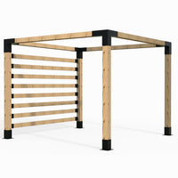 Modaprax 90 X 90mm Free Standing Pergola Kit With Screening Brackets With Timber