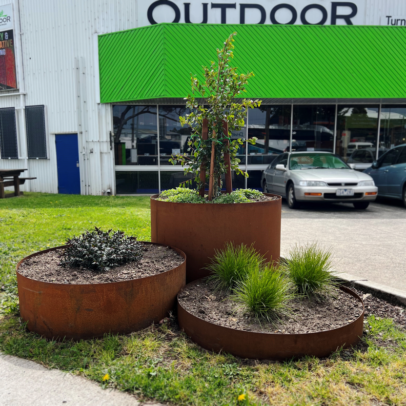 Corten Steel Garden Rings – Chippy's Outdoor
