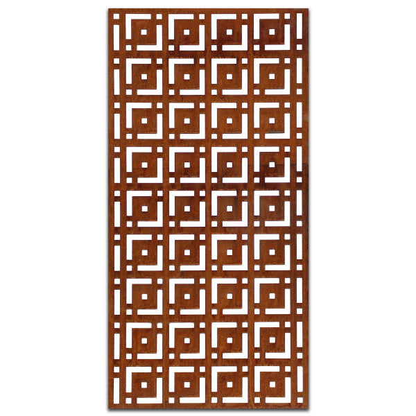 Rust Metal Screen: Maze