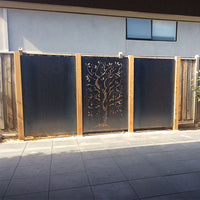 Corten Steel Rust Screens: Plain Panel