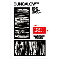 Outdeco Screen: Bungalow (Natural Brown)