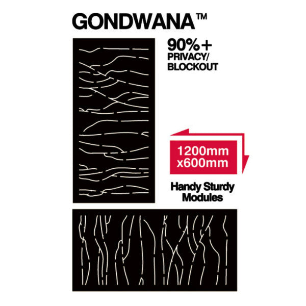 Outdeco Screen: Gondwana  (Natural Brown)