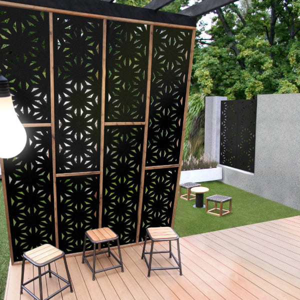 Outdeco Screen: Star Jas (Natural Brown)