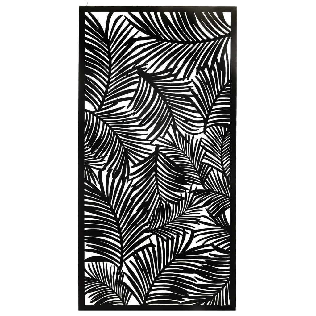 Budget Paint Metal Screen: Palm Leaf