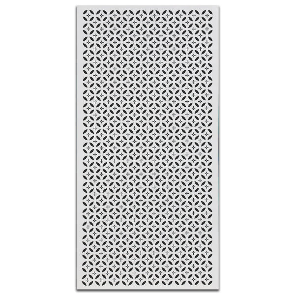 Powder Coat Metal Screen: Sazanka White